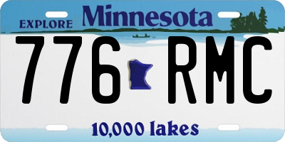 MN license plate 776RMC