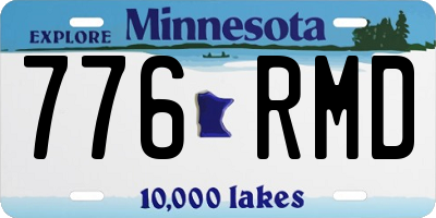 MN license plate 776RMD