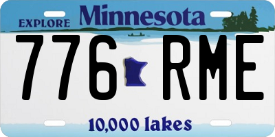 MN license plate 776RME