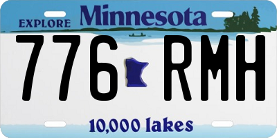 MN license plate 776RMH