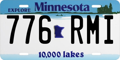MN license plate 776RMI