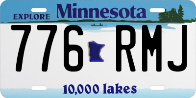 MN license plate 776RMJ