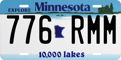 MN license plate 776RMM