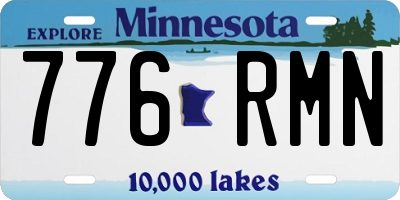 MN license plate 776RMN