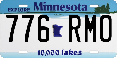 MN license plate 776RMO