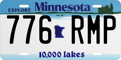 MN license plate 776RMP
