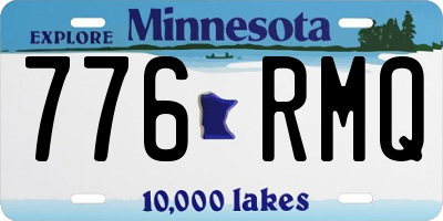 MN license plate 776RMQ