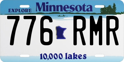 MN license plate 776RMR