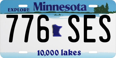 MN license plate 776SES