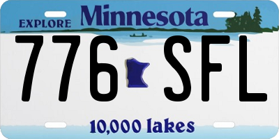 MN license plate 776SFL