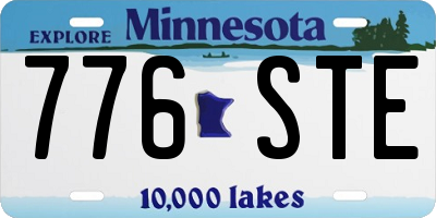 MN license plate 776STE