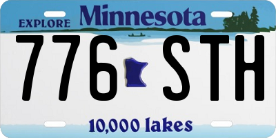 MN license plate 776STH