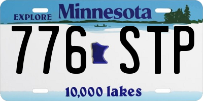MN license plate 776STP