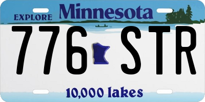 MN license plate 776STR