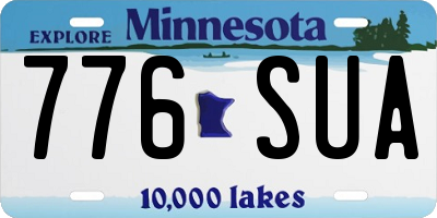 MN license plate 776SUA