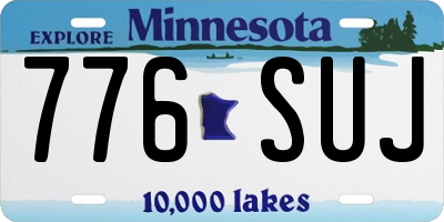 MN license plate 776SUJ