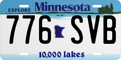 MN license plate 776SVB