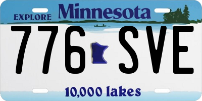 MN license plate 776SVE