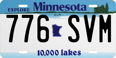 MN license plate 776SVM