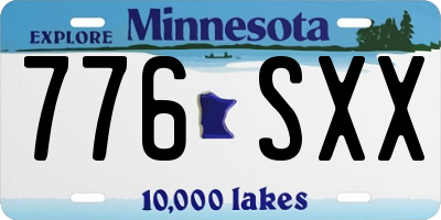 MN license plate 776SXX