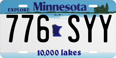 MN license plate 776SYY