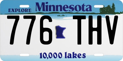 MN license plate 776THV
