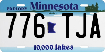 MN license plate 776TJA