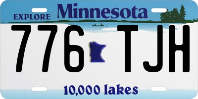 MN license plate 776TJH