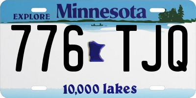 MN license plate 776TJQ