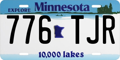 MN license plate 776TJR
