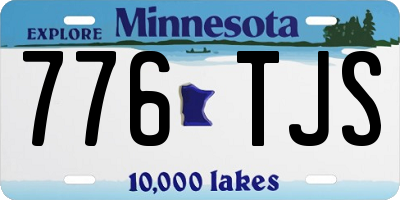 MN license plate 776TJS