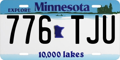 MN license plate 776TJU