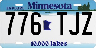 MN license plate 776TJZ