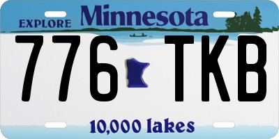 MN license plate 776TKB