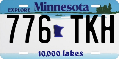 MN license plate 776TKH