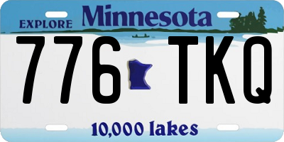 MN license plate 776TKQ
