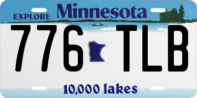 MN license plate 776TLB