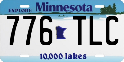 MN license plate 776TLC