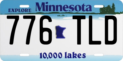 MN license plate 776TLD
