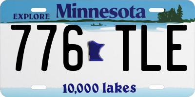 MN license plate 776TLE