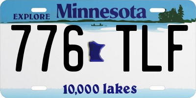MN license plate 776TLF