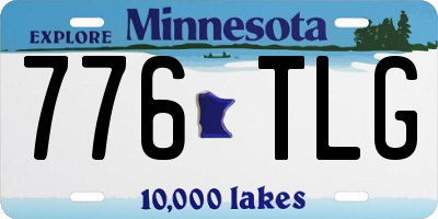 MN license plate 776TLG