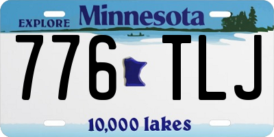 MN license plate 776TLJ