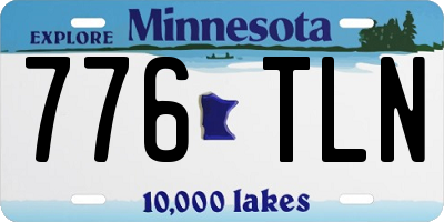 MN license plate 776TLN