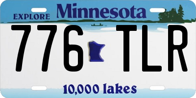 MN license plate 776TLR
