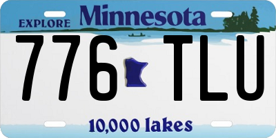 MN license plate 776TLU