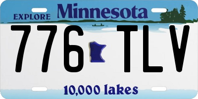 MN license plate 776TLV
