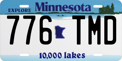 MN license plate 776TMD