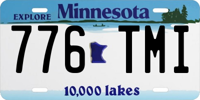 MN license plate 776TMI