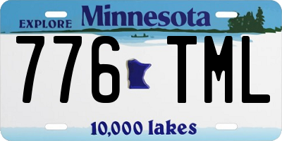 MN license plate 776TML